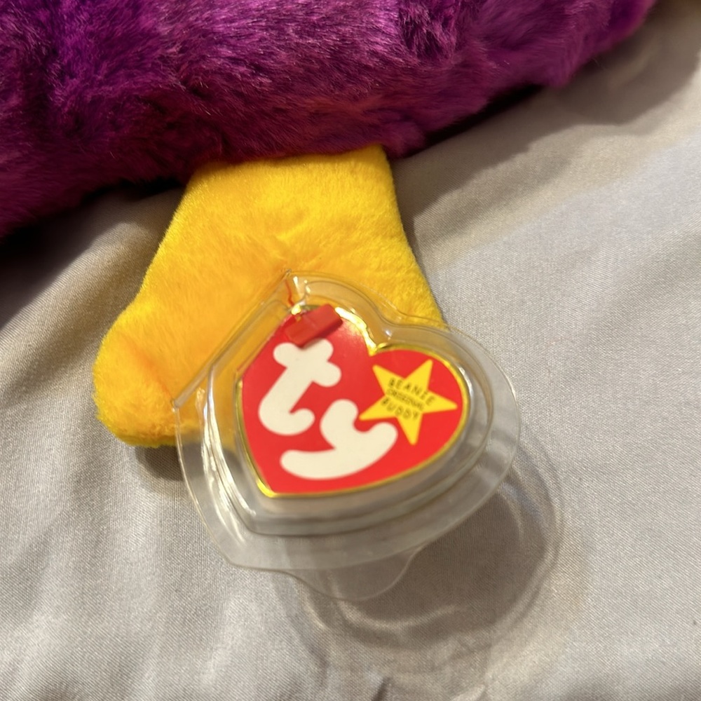 TY BEANIE BUDDY - PATTI  the maroon Platypus. Tags intact - Picture 3 of 4